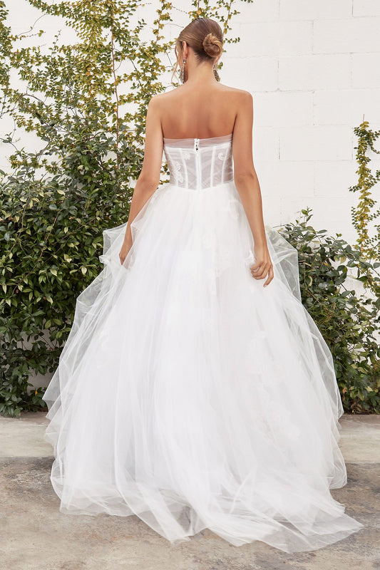 Andrea and Leo A1086W Beatrice Bow Straps Open Back Bridal Gown 