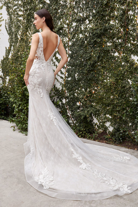 Andrea Leo - Beatrice Lace Corset Mermaid Wedding Gown Style #A1086W – LA  TOP DIVAS