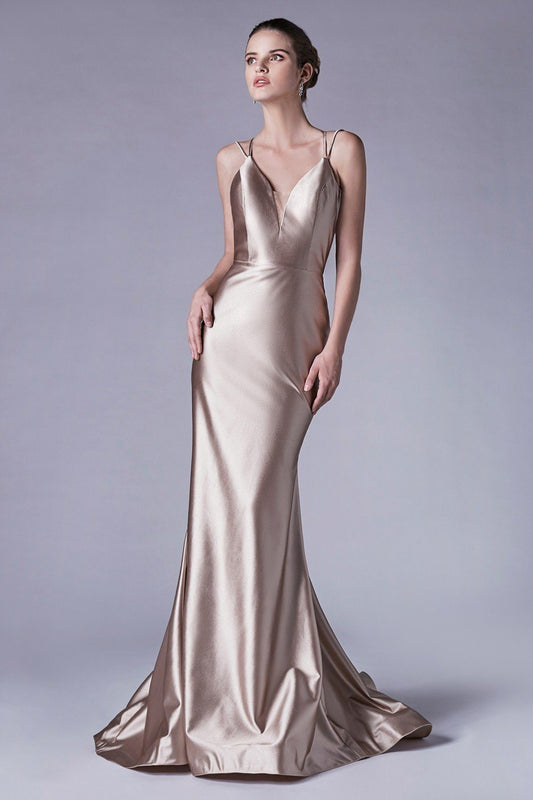 Andrea Leo Glitter Print Feather Mermaid Gown A1116 – LA TOP DIVAS
