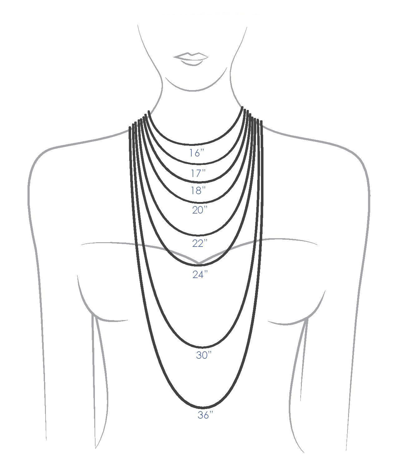 Elegant Necklace Chain Length