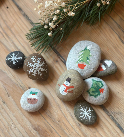 Festive Painted Rocks