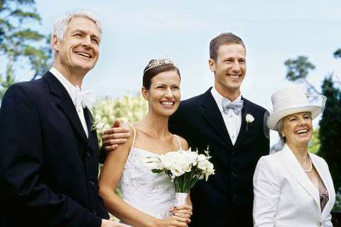 Bride and Groom with Parents