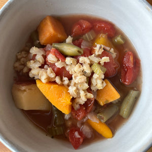 NEW Vegan Barley Soup - June Crock Pot Menu