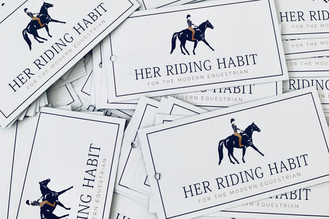 Her Riding Habit hangtag 