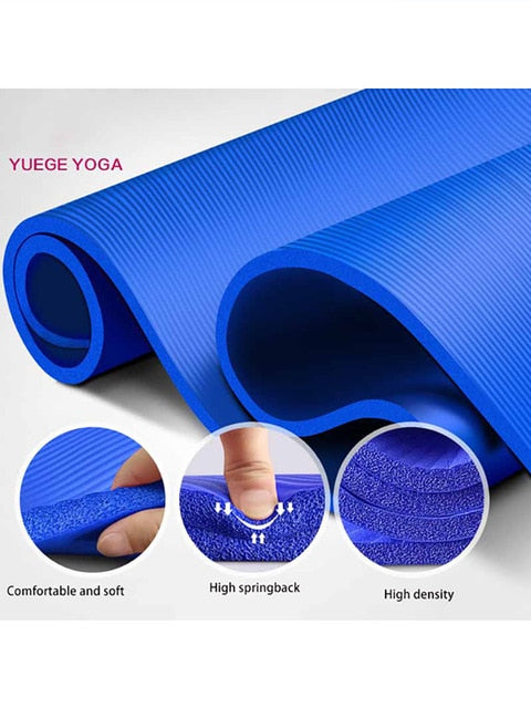 Thick Yoga Pilates Mats Gymnastics Non Slip Dance Pads Workout Vital