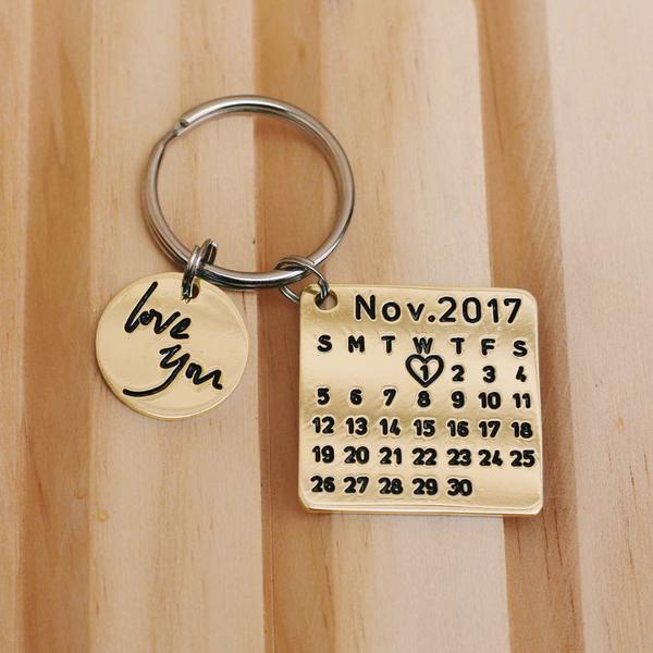 personalized gold keychain