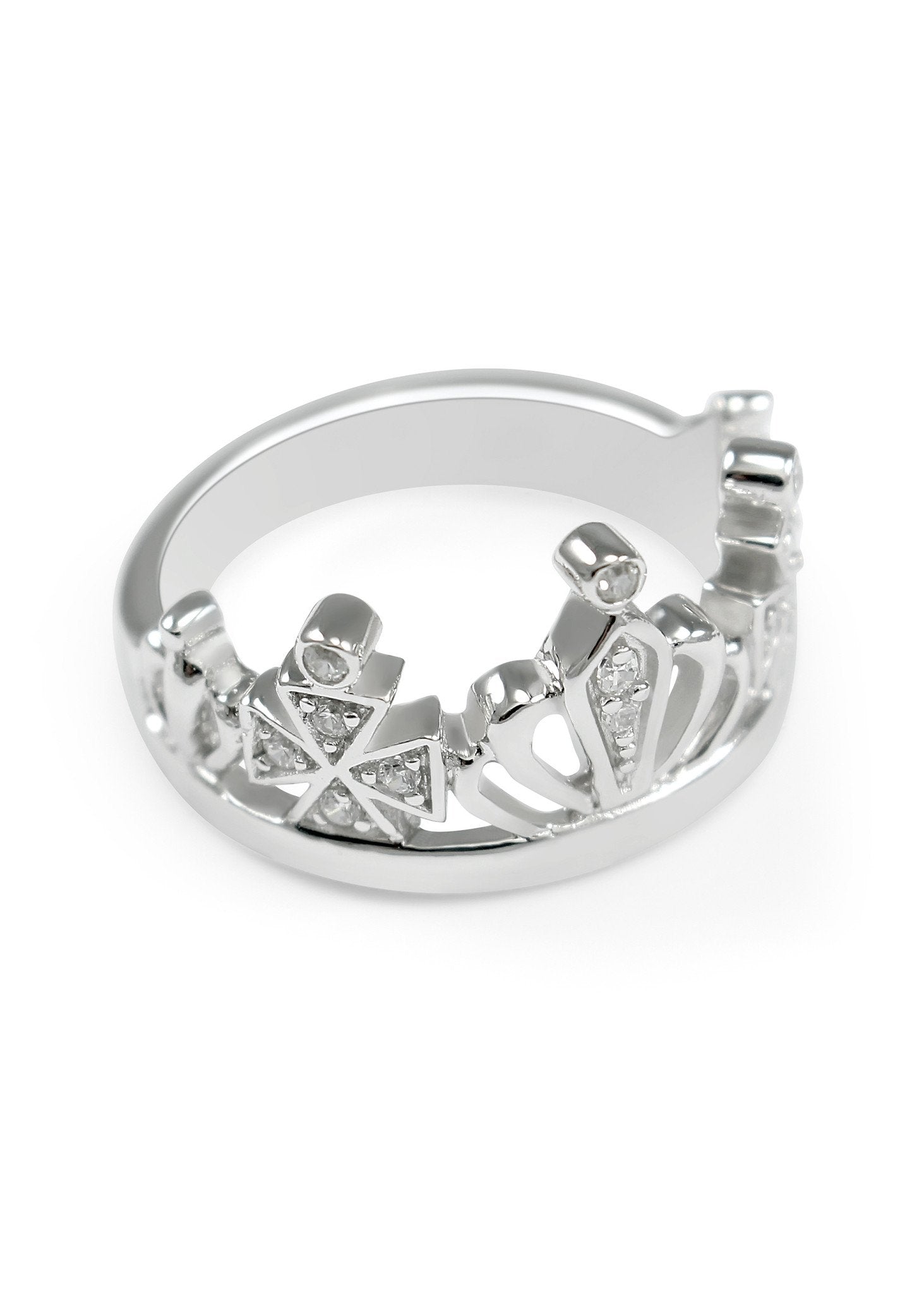 Zeta Tau Alpha Crown Ring | ZTA Ring | Crown Ring Sterling Silver - The ...