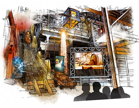 Britannia Mine Museum Mill Show Concept Art