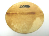 Goat skin surdo drum head with a wooden hoop. IVSOM logo at top of the head.