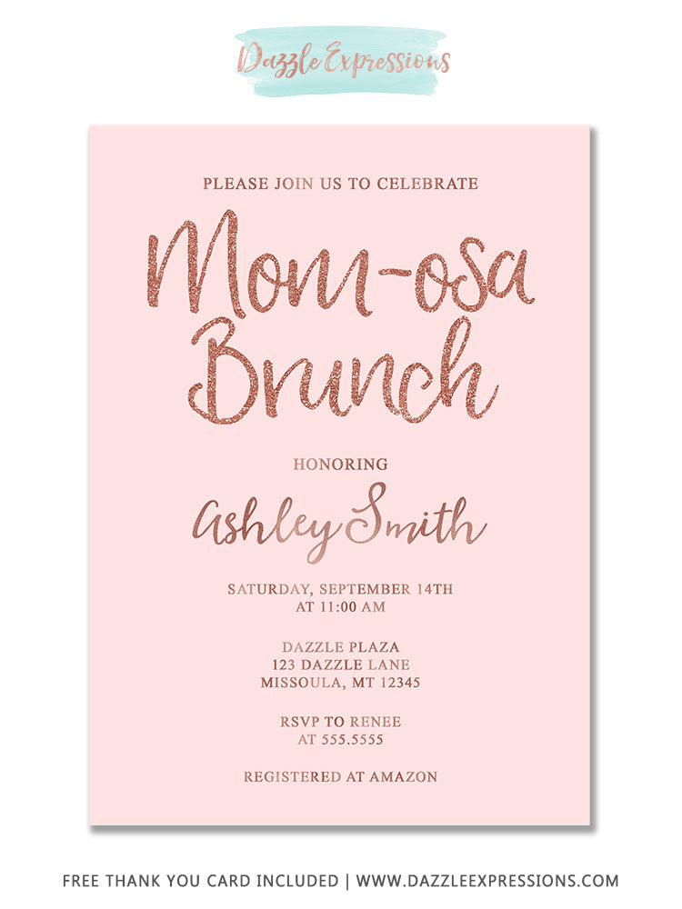 baby brunch invitation