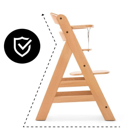 chaise haute bois securite