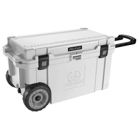 Closed Pelican 65QT Elite Wheeled Cooler in Marine White