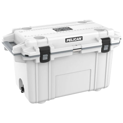 Pelican 70QT Elite Cooler in white/grey