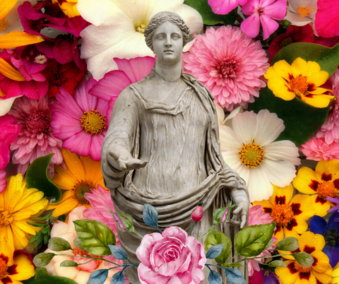 Demeter flower goddess