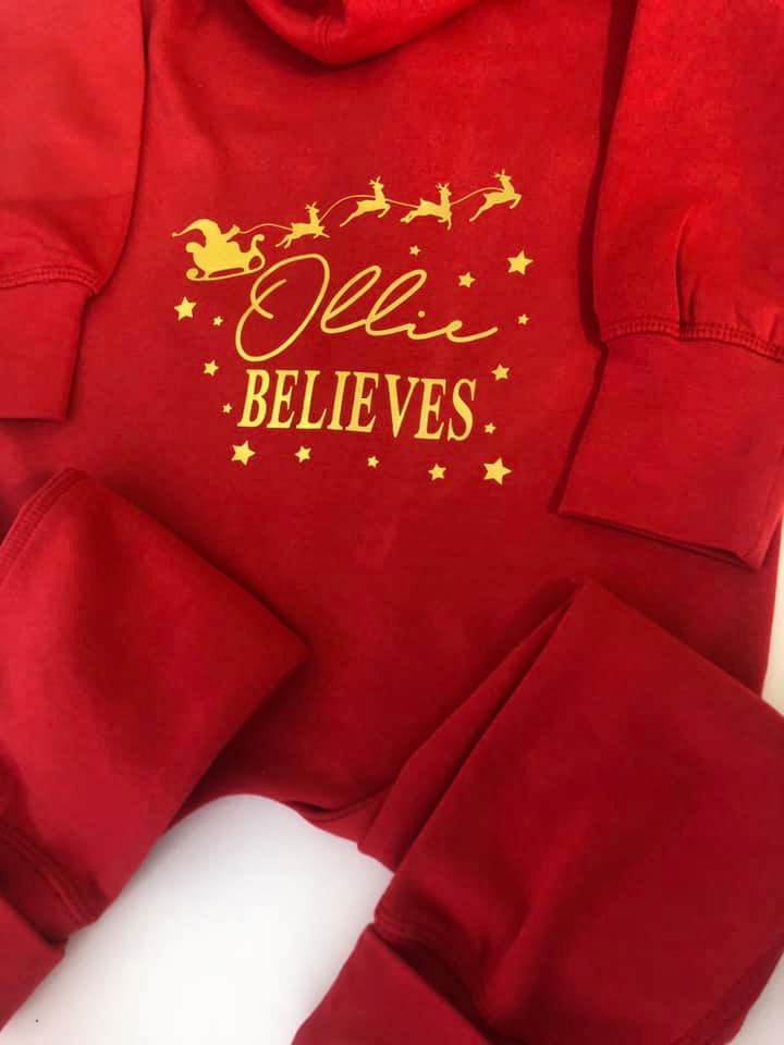 personalised christmas onesie