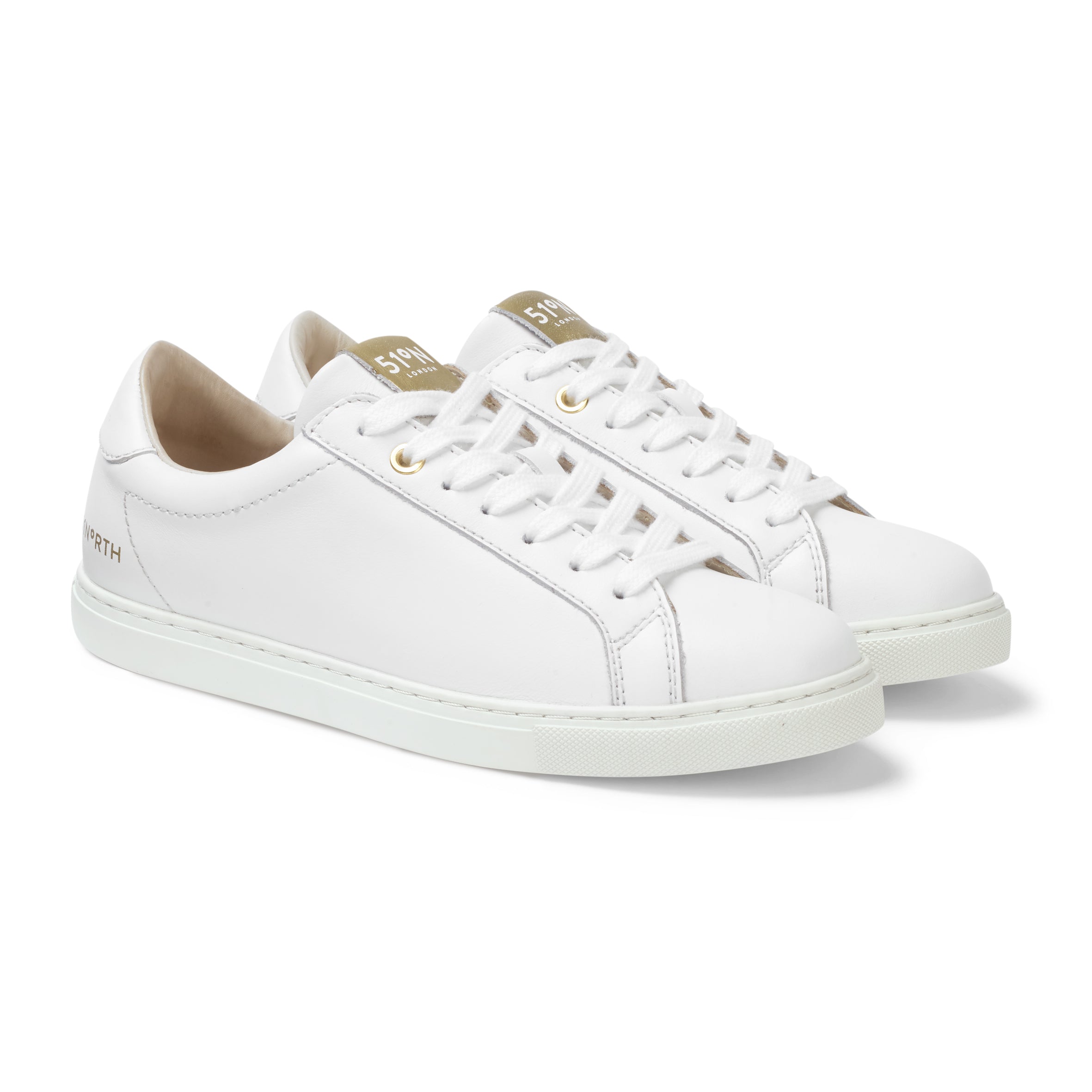 51N Trainers - White/Gold – 51 NORTH