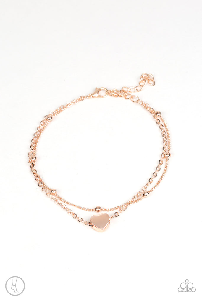 rose gold anklet chain