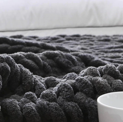 hand knit blanket