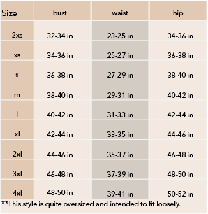 Asymmetrical Jacket Sizing