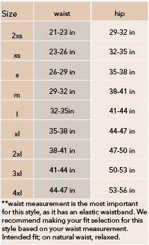 Brooklyn Skort Sizing