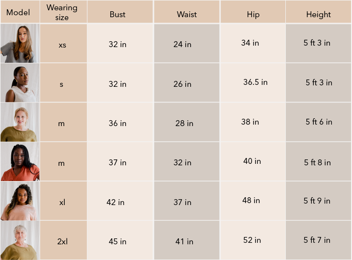 Linen Flow Dress Sizing