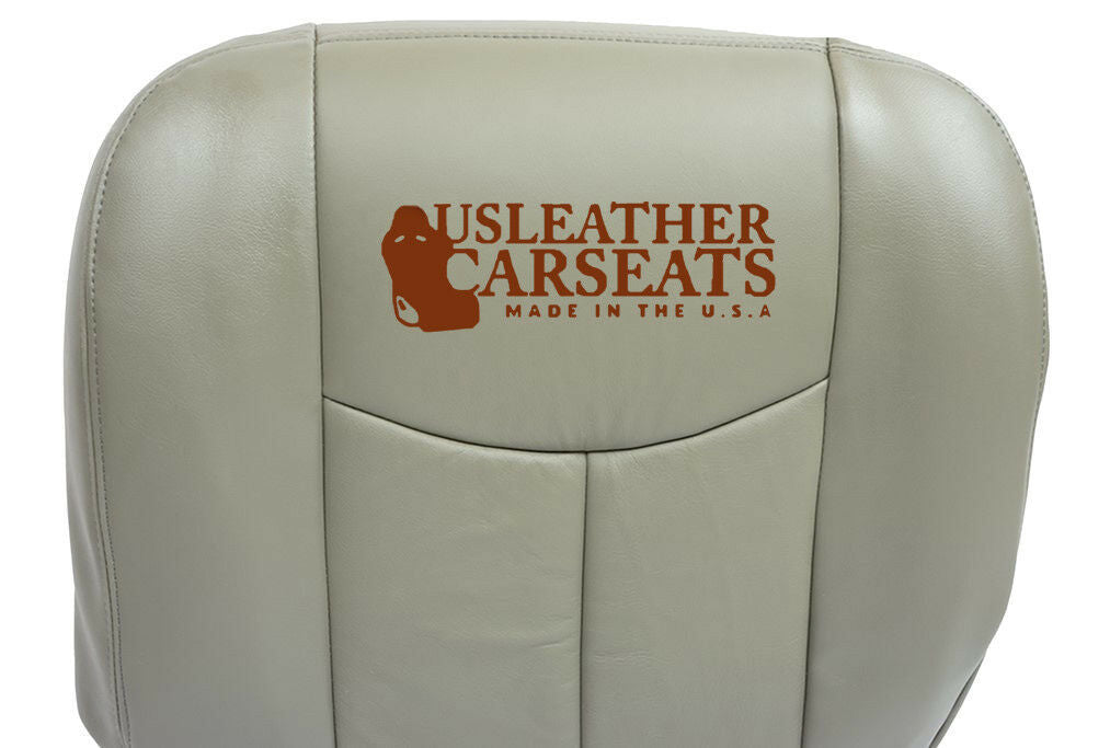 2003-2007 Chevy GMC Tahoe - Driver Bottom Leather Seat Cover Pewter Gr