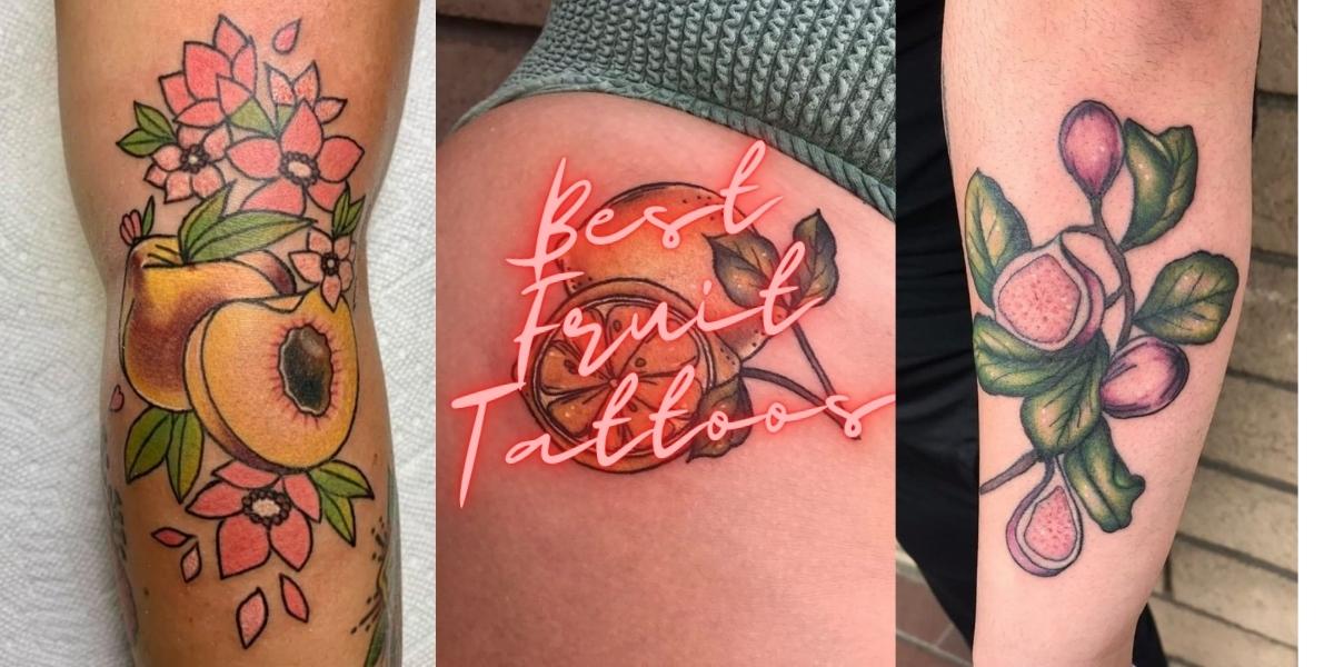 Fig fruit tattoo inked on the left upper arm  Fruit tattoo Ink tattoo  Sleeve tattoos