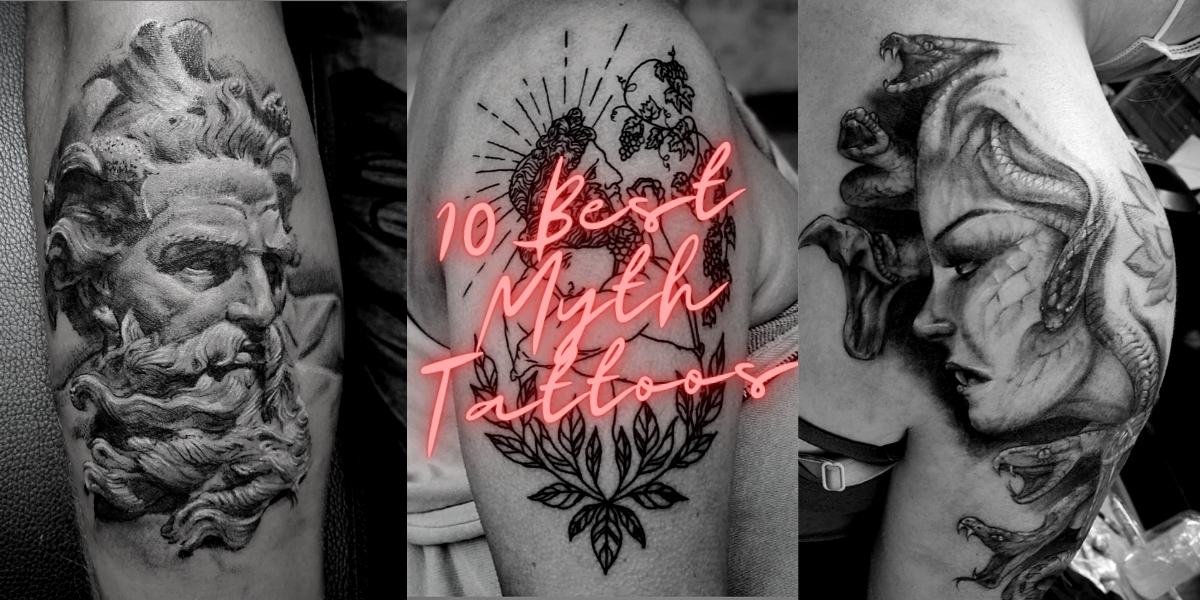 Mythical Creatures Are Brought to Life in These Stunning Black Ink Tattoos