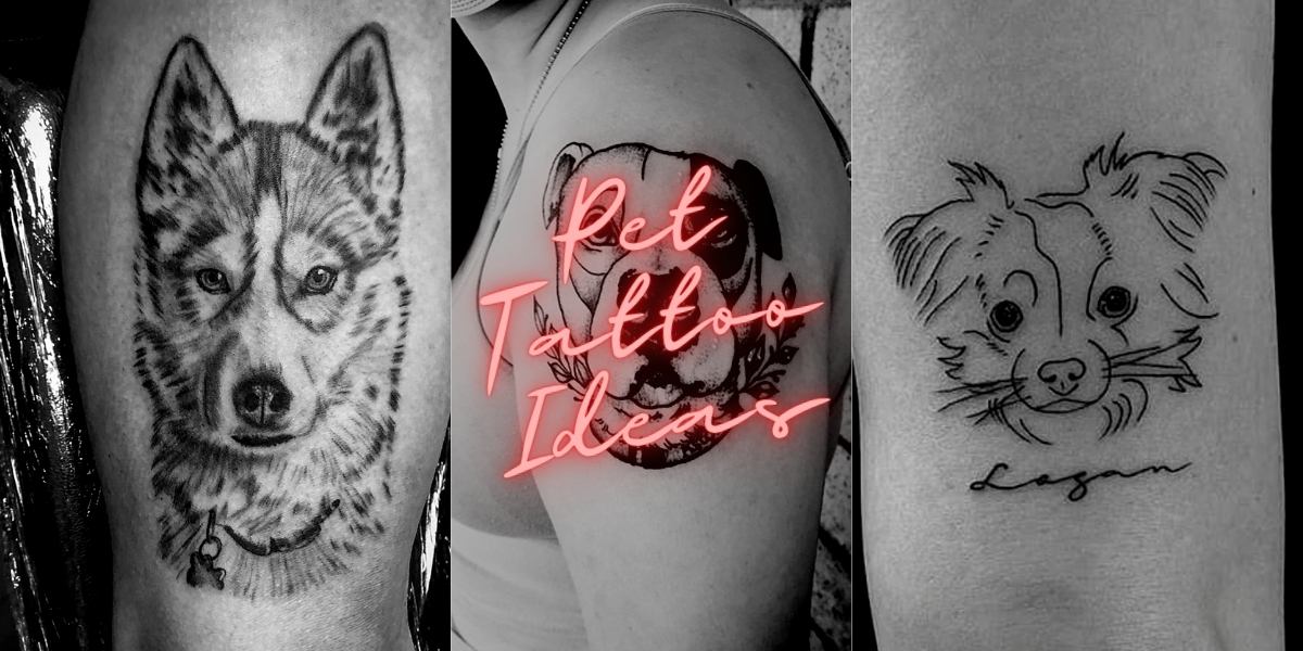 Custom Pet Outline Tattoos  Inku Paw