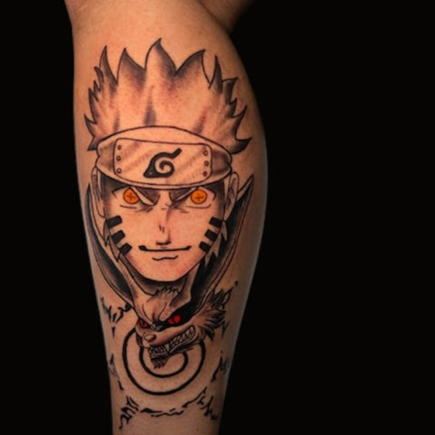9 tailed fox Naruto Anime Tattoo Best Anime Tattoo Ideas