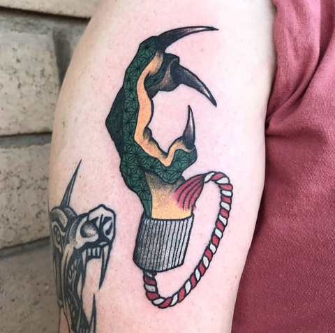 Dragon Paw Arm Tattoo