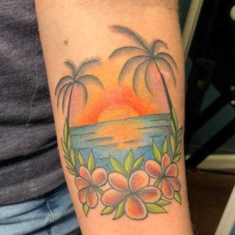 Sunset Beach tattoo by Katie Shocrylas  Best Tattoo Ideas Gallery
