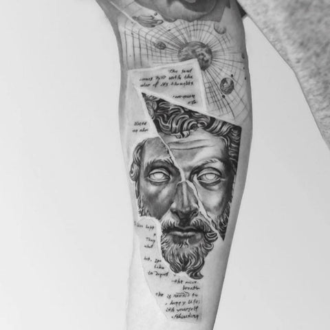 Marcus Aurelius Tattoo Best Stoic Tattoo Ideas