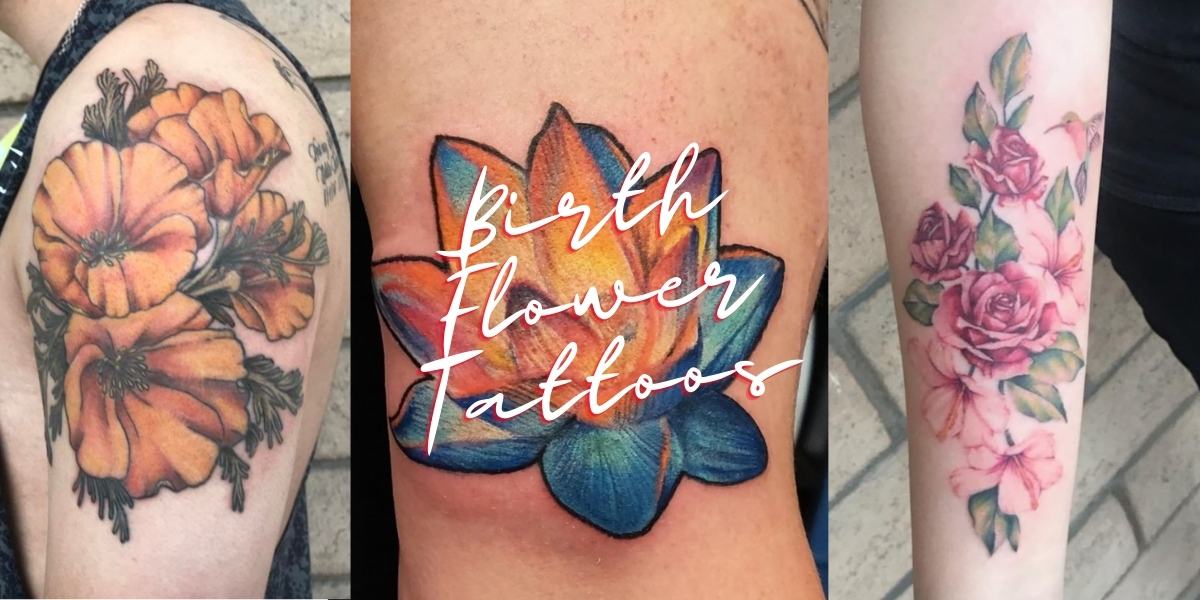 Birth flowers from today  Tattoos by Ashley Perrier  Facebook