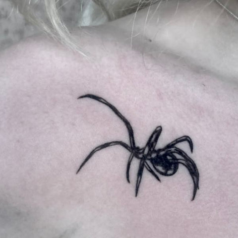 25 Astonishing Black Widow Tattoo Designs  SloDive