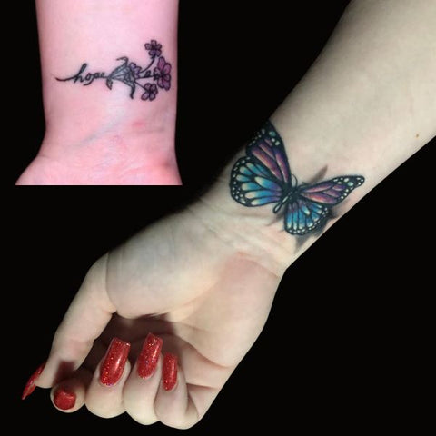 Butterfly Tattoo Cover Up Best Cover Up Tattoo Ideas