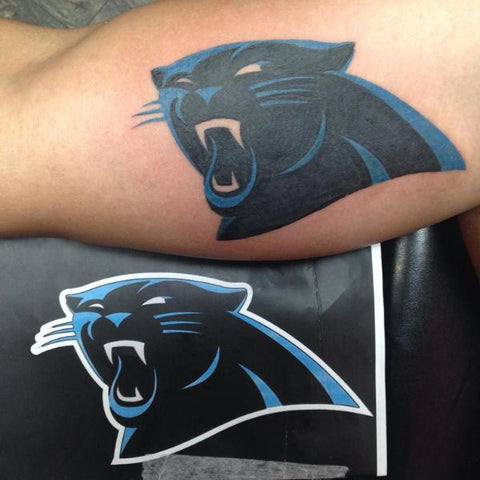 Carolina Panthers Tattoo Best NFL Football Tattoo Ideas