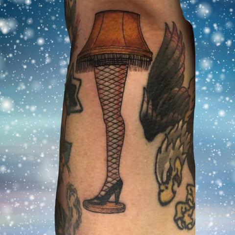 Christmas Story Leg Lamp Tattoo Best Christmas Tattoo Ideas