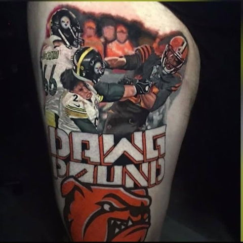 cool football tattoo designs