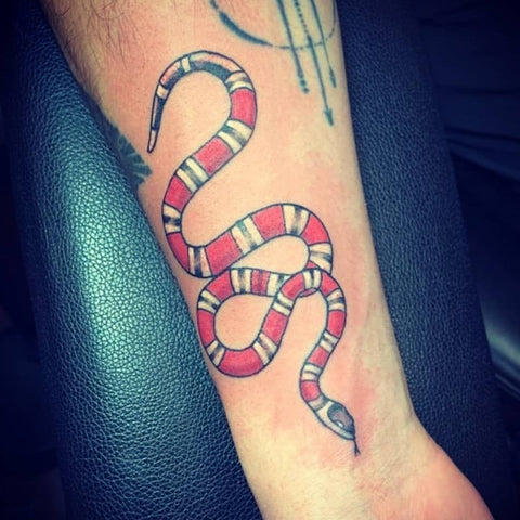 Color Coral Snake Tattoo Best Snake Tattoo Ideas