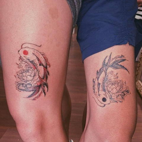 Couples Koi Fish Tattoos  Best Koi Fish Tattoo Ideas