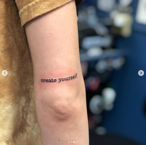 Bet On Yourself Braden Galloway 2020 mission tattooed on his arm  TigerNet