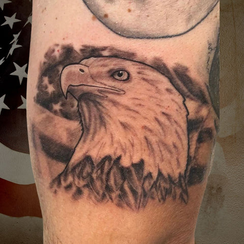 Eagle and Flag Tattoo Best Patriotic Tattoos
