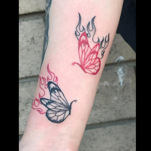 Abel Photo  Flame tattoos Wings tattoo Flame art