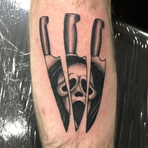 Ghostface Scream Tattoo Horror Icon Tattoos