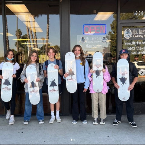 Go Skate Day Skate Deck Giveaway Mr Inkwells Tattoo and Piercing Shop Charity Work