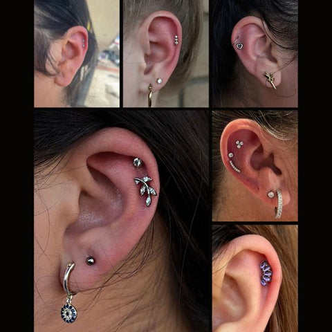 Helix Piercings Different Ear Cartilage Piercings