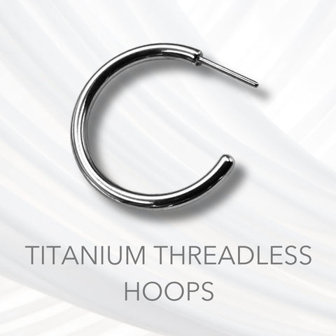 Implant Grade Titanium Threadless Hoops Can you Get Pierced With Hoops