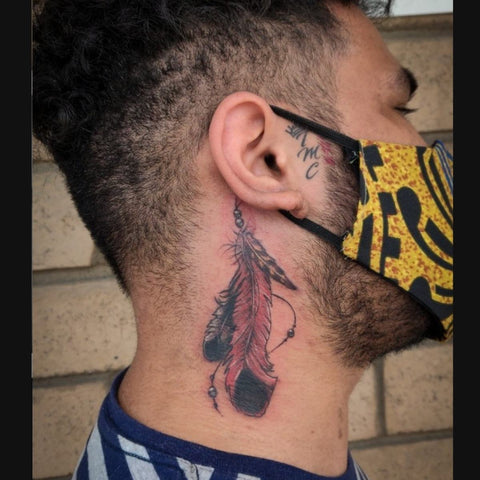 indian tattoo designs for men on neck