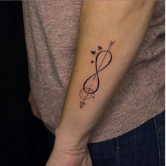 mother son infinity tattoos